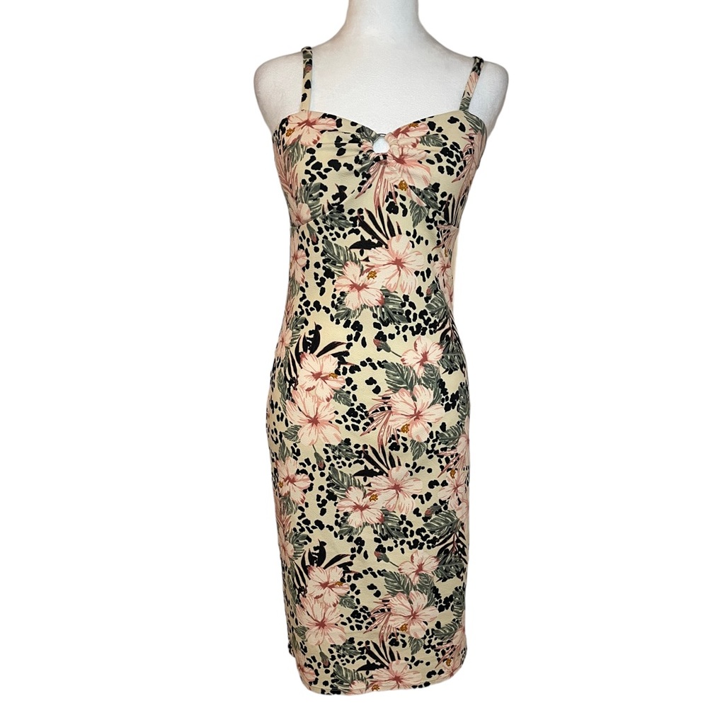 No Boundaries Flower Midi Dress Size Small (3-5) EUC
